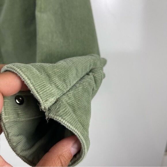 Roper Green Corduroy Embroidered Button Up Long Sleeve Western Shirt Size Medium - Picture 4 of 10